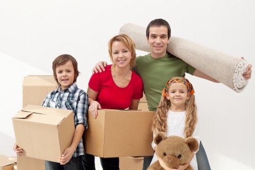 Home moving items organized in short-term storage Tottenham